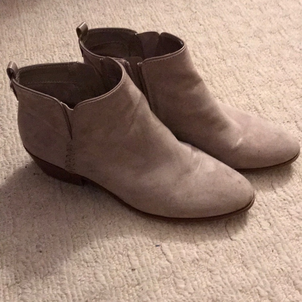 Ankle high, gray booties size 10